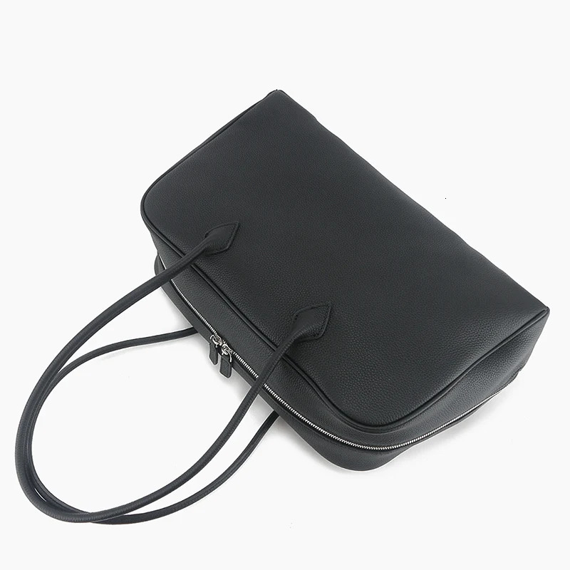 Donna in Top Denim Leather Womens Bag Large Capacity Casual Shoulder Bag Soft Fashion 241212