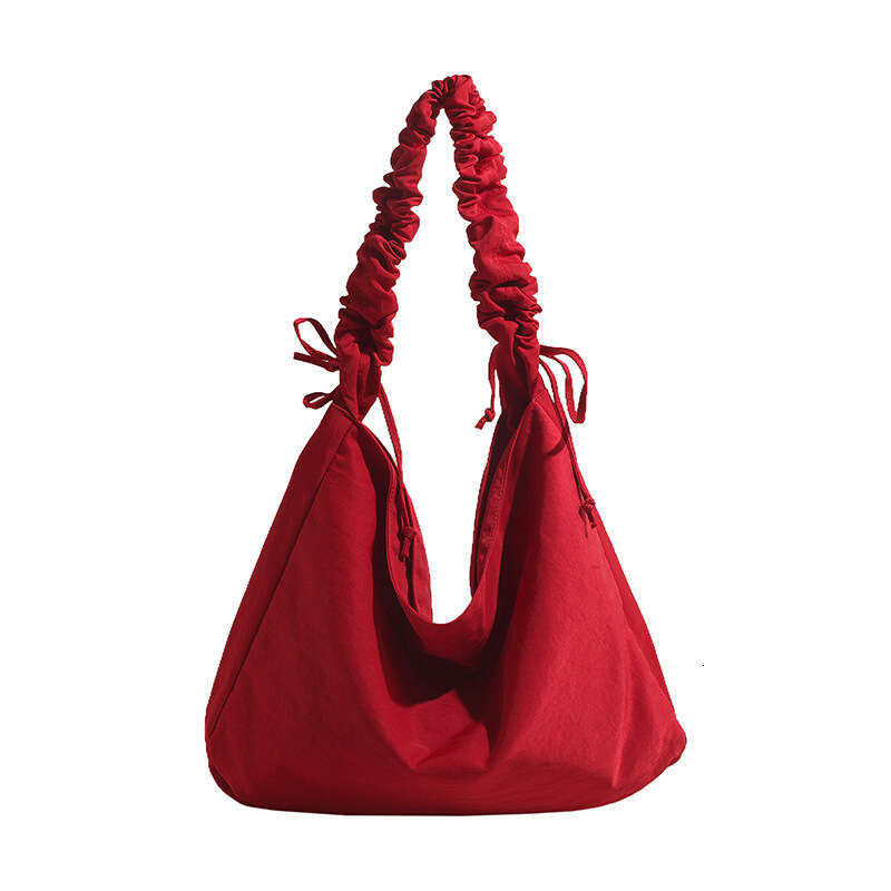Korean version simple capacity class commuting niche nylon single shoulder crossbody large bag for women 2024 new casual versatile fashion clothing