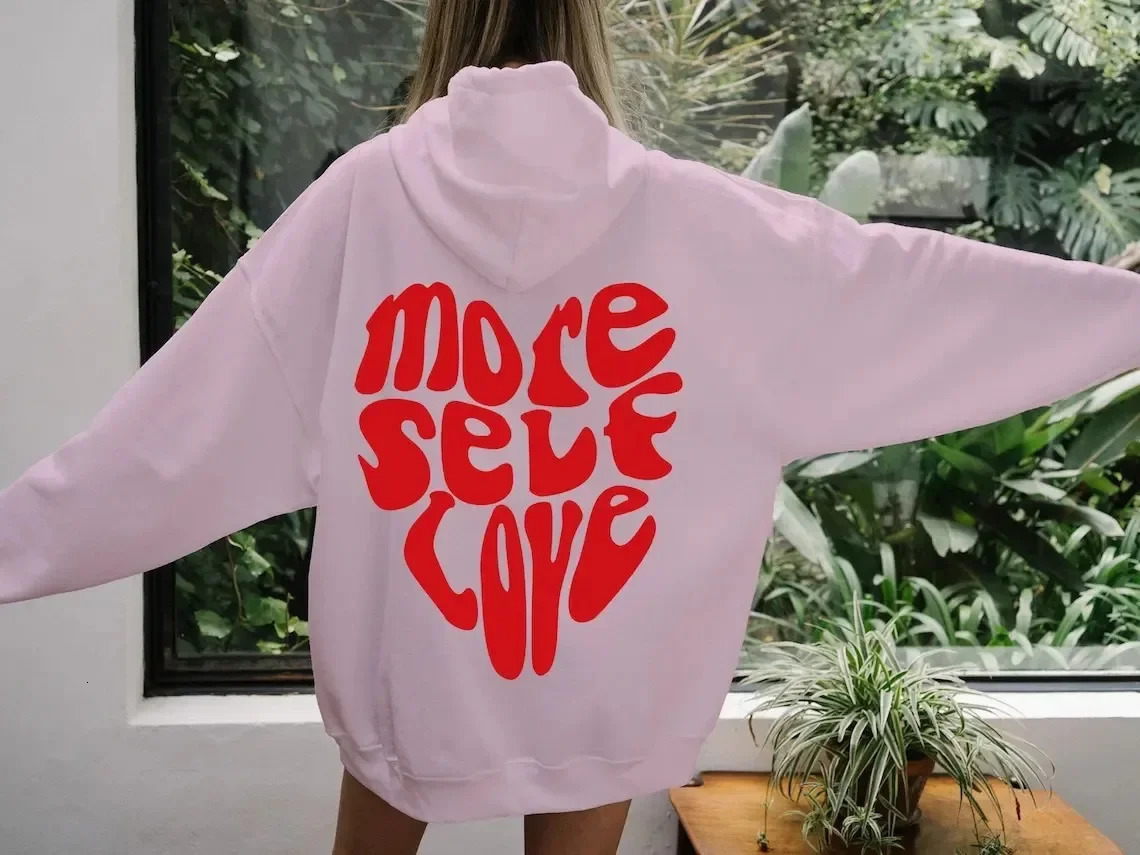 Simple Letter Casual Sports Hoodie High Quality Gothic European and American Printed Hoodie Long Sleeve 241214