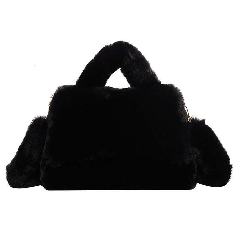 High quality hand-held commuting bag for women, super popular model, large capacity plush shoulder crossbody bag, 2024 new casual fashion trend clothi
