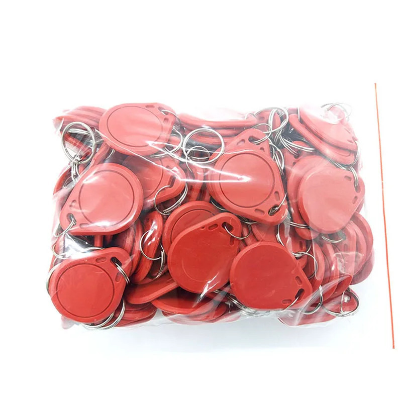 100pcs UID RFID tag keyfob for 13.56MHz Writable Block 0 HF ISO14443A for card replication 241209