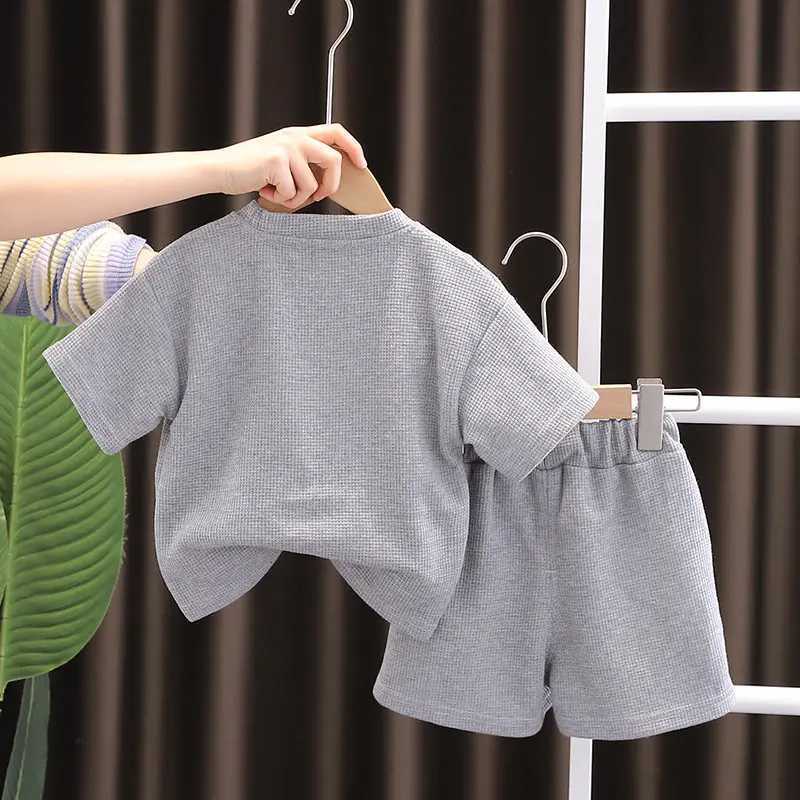 Clothing Sets Summer Baby Boy Kids Clothes Set Children Clothing Suit Tops Short-sleeve T-shirt Pants 2pcs/set Sport Infant Clothing H241214