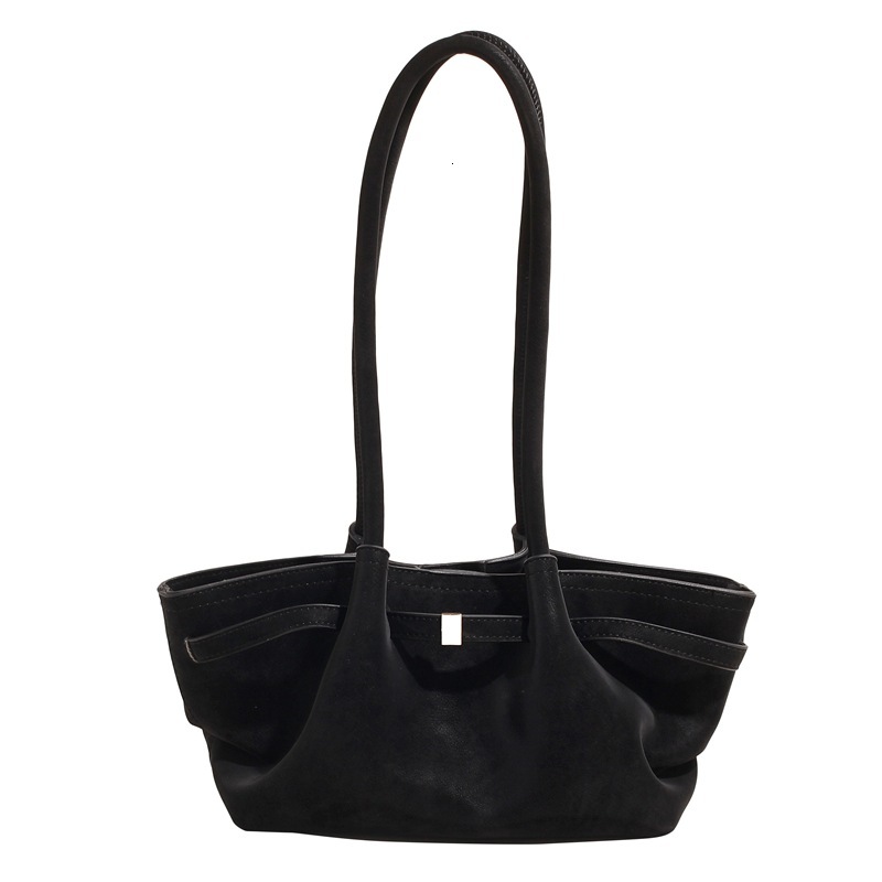 New Best-selling Outdoor Leisure Designer Velvet Bread 2025 New Commuting Large Capacity Shoulder Bag Frosted Leather Bag
