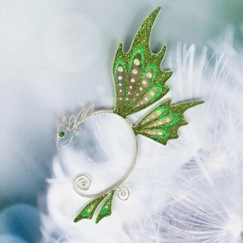 Women Fashion Earring No Piercing Butterfly Elf Clip Earrings Ear Cuff Girls Gift Creative Halloween Cosplay Elf Ear Clip 241214