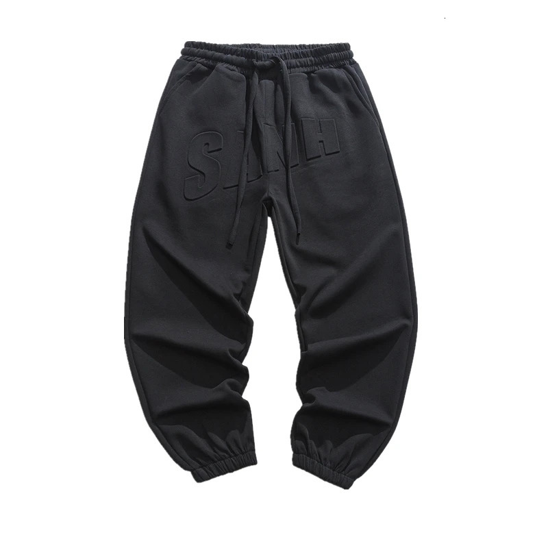 Fashion streetwear hip-hop oversized sports pants mens Harajuku casual plus size jogging pants Korean sports jogging pants 241211