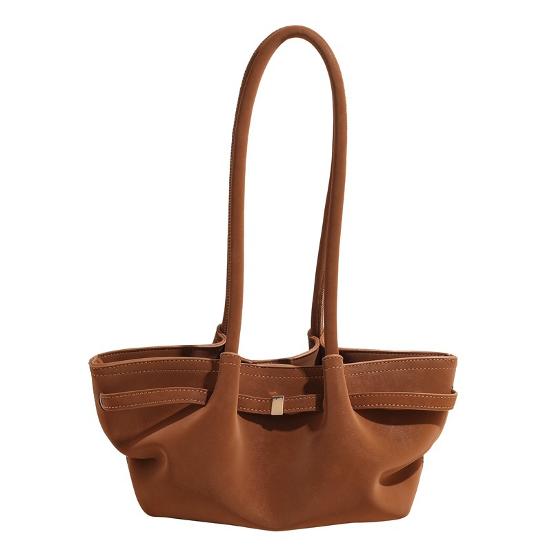 New Best-selling Outdoor Leisure Designer Velvet Bread 2025 New Commuting Large Capacity Shoulder Bag Frosted Leather Bag