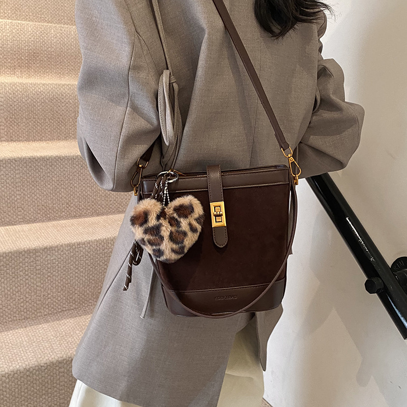 Vintage New Designer Coffee Pattern Personalized Multifunctional Bag Shoulder Bag Women's Crossbody Bag High-end Texture Commuting Bag