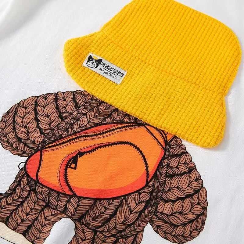Clothing Sets Summer Baby Boy Cotton Clothes Set Cartoon Printed T-Shirts And Shorts 2 Pieces Suit Kid Casual Top Bottom Outfits Tracksuits H241214