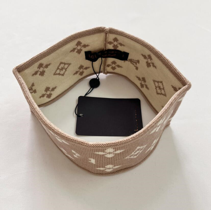 Designer headband Womens Letter luxury head band Print Elasticity Turban Hairbands Woolen Yarn Knitting Headwraps Sports Headwear