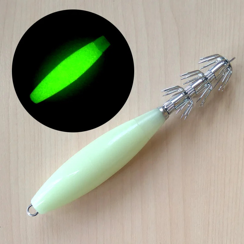 Luminous 17g/33g/45g/55g/65g/72g Octopus jig Glow in Dark Squid Jigs Hard fishing lure sharp fishing hook 241214