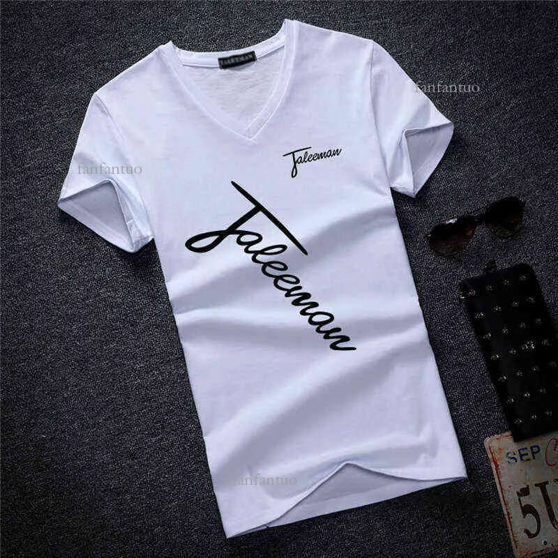 New Fashion Brand Man's T-shirt Printted Slim Short Sleeve T Shirt Men Tee Shirt V-Neck Cotton Casual T Shirts Plus Size S-5XL G1222