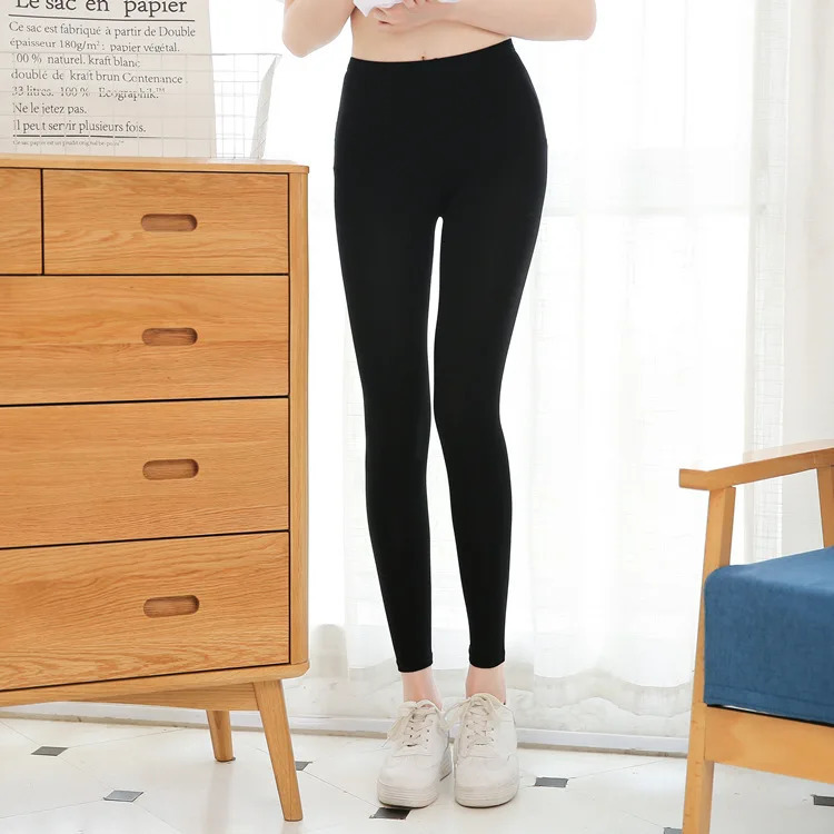 Comfortable Pants Leggings Thin Women Wear Nine point Spring And Summer Large Size High Waist Big Fashion Shopping 241203