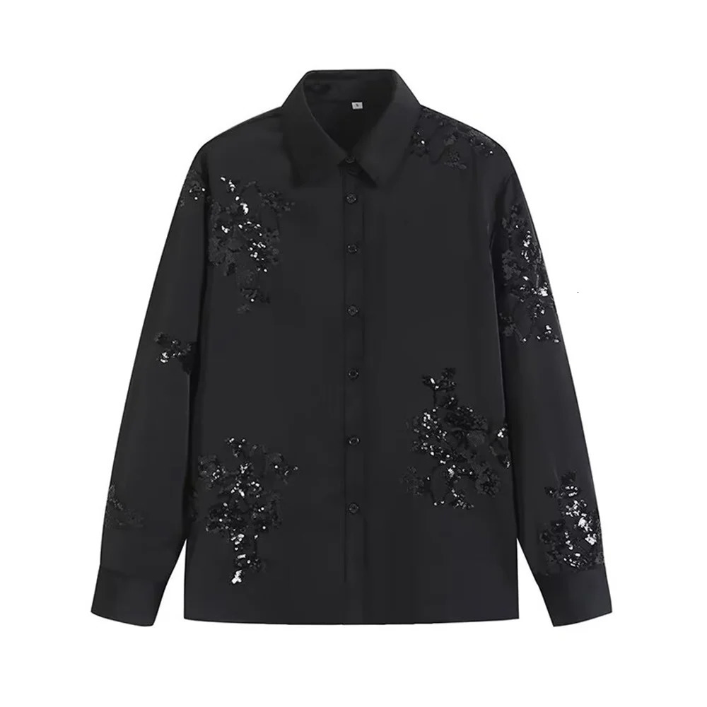 Zarb Spring Summer Womens Wear European and American Heavy Industry Embroidered Shirt Pant Set 241209