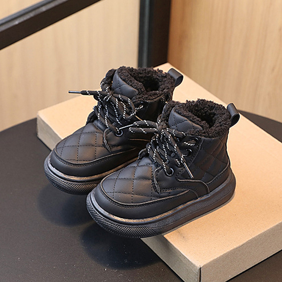 Kids Snow Boots for Boys Girls High Quality Winter Plus Plush Warm Waterproof Children Cotton Sport Shoes Happysteps Sneakers Baby Ankle Snow Boots 21