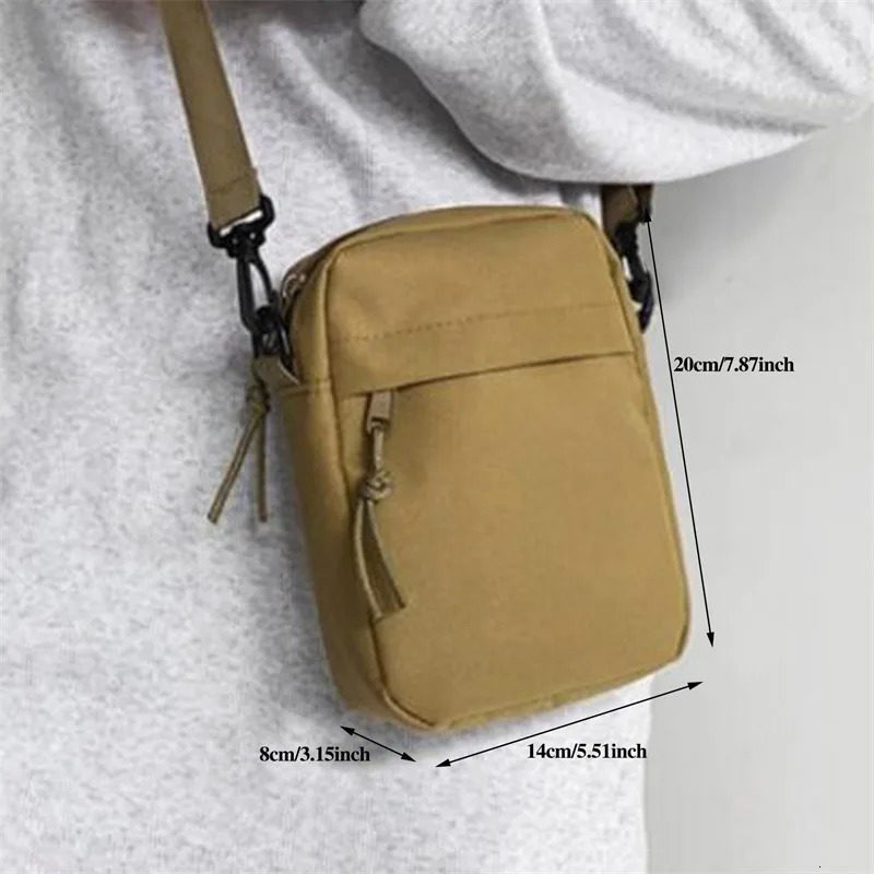 Womens cross body bag casual mens small shoulder bag solid color student phone bag mini bag 241213