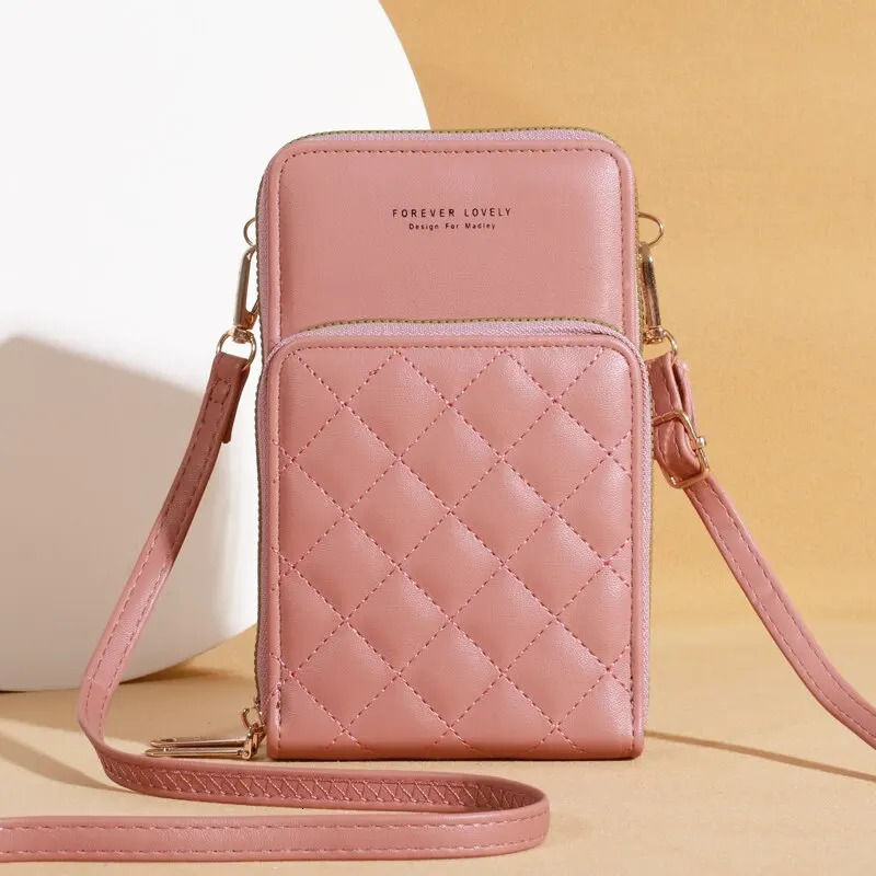 Mobile Phone Bag Female Student Shoulder Small Shoulder Bag Pocket Change Bag Hand in Hand with Wallet Mobile Phone Bag 241213