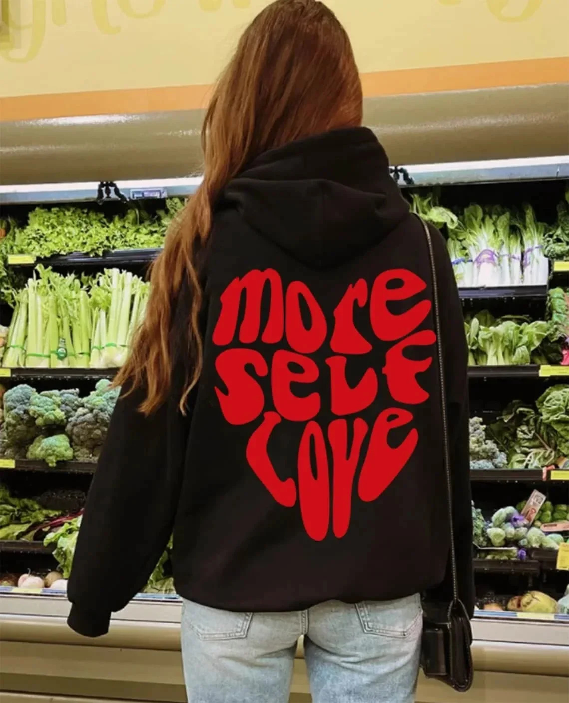 Simple Letter Casual Sports Hoodie High Quality Gothic European and American Printed Hoodie Long Sleeve 241214