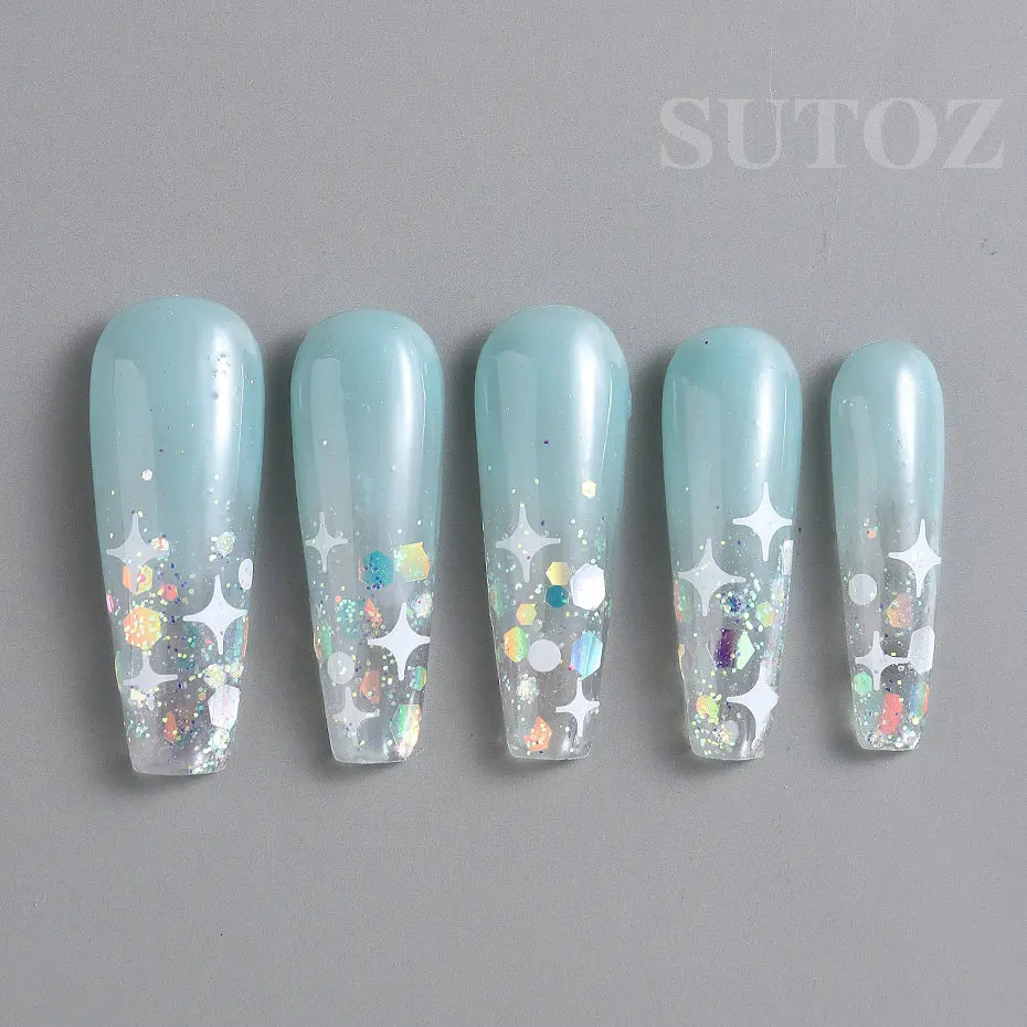 Heart shaped Nail Art Sparkling Glitter Holographic Pink Star Round Hexagonal Oil Painting Ergonomic Decoration LEXMSH 241213