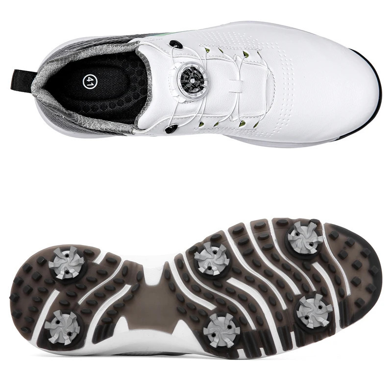 Fashionable golf shoes mens golf shoes leather sports shoes comfortable outdoor walking 39-46 walking shoes 241213