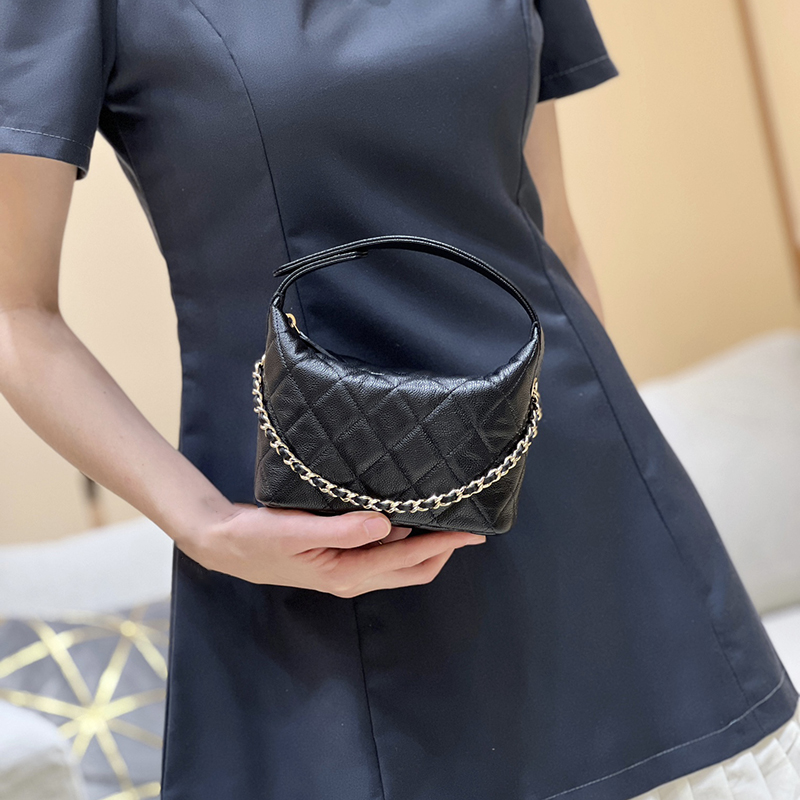 Designer Hobo Bag with Calfskin - 21.5cm Shoulder & Crossbody Chain Handbag With Box C680