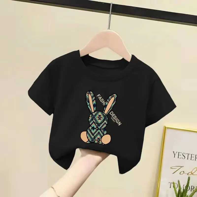 Clothing Sets summer Girls clothes set Rabbit Print top pants 2 pieces suit teenage boy print tracksuit Fashion Girls style children outfit H241214