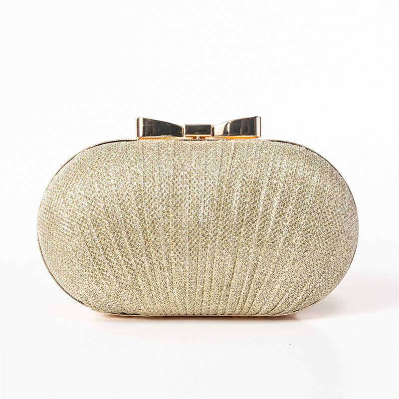 Clutch Bag Fresh and Sweet Bowknot Dinner Bag Bouncing Di Fine Flash Single Shoulder Bag Lady's Hand Messenger Bag 240920