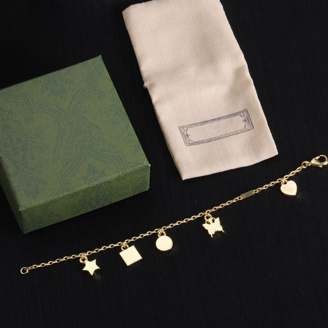 Gold Fashion Silver Woman Bracelets Chain Designer Bracelets Letter Bracelet for Woman Gift Silver Plated Bracelet Chain Jewelry Supply