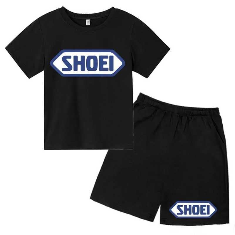 Clothing Sets Kids Fashion Summer Letter Print Breathable T-shirts+Pants 2pcs Sporty Suits 3-13Years Boys Girls Daily Outfits Children Clothes H241214
