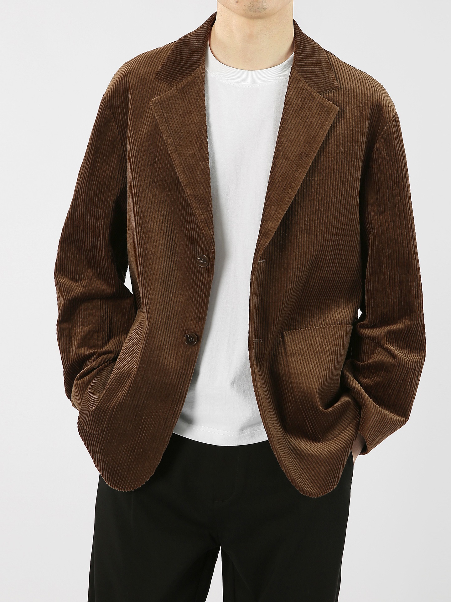 H556 men's loose casual jacket tops business suit