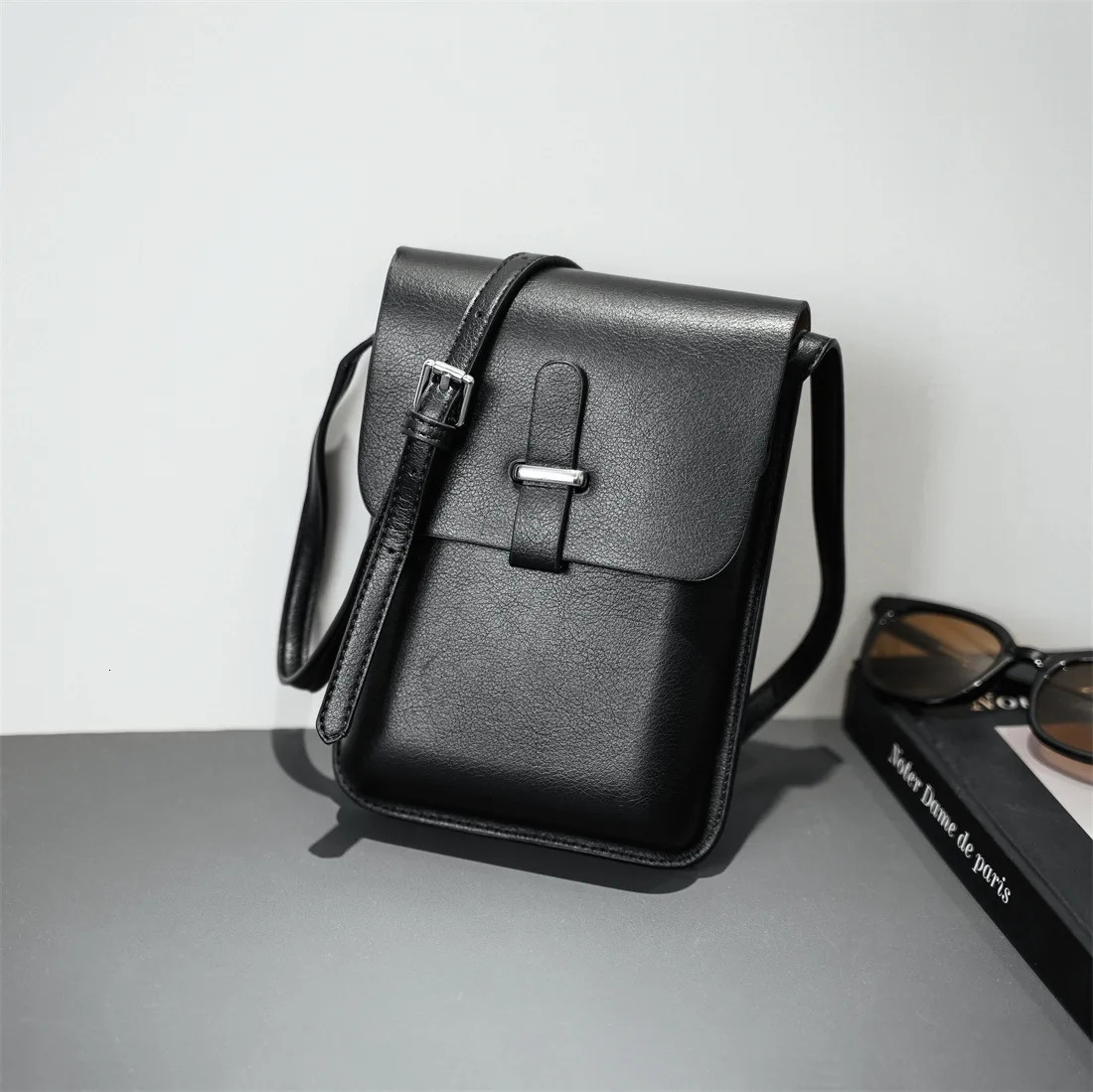 Mini Men Crossbody Fashion Male Shoulder Bags Leather Man Phone Bag