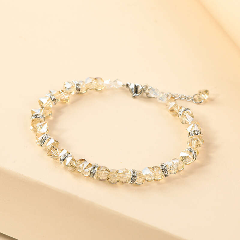 Women's Beaded Simple Fashion Crystal Bracelet, Sweet and Elegant, Korean Style Strings Bracelet