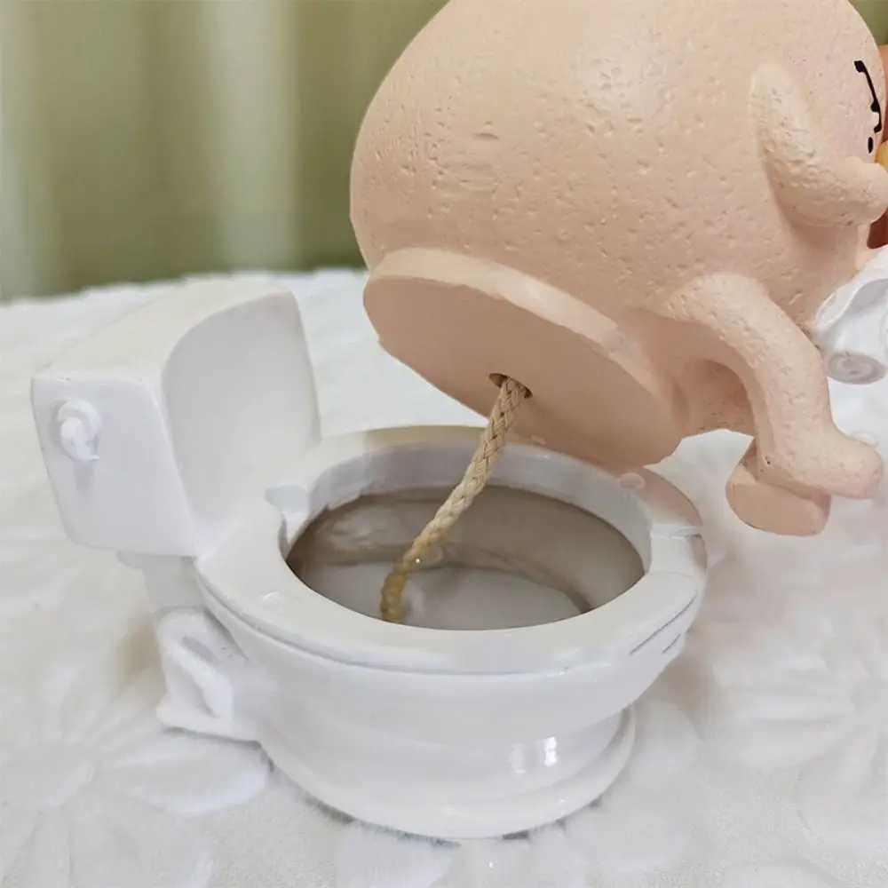 Gift Resin Toilet Succulent Pots Cute Funny Spoof Planter Pot Creative Flower Head PlantersXJ241214