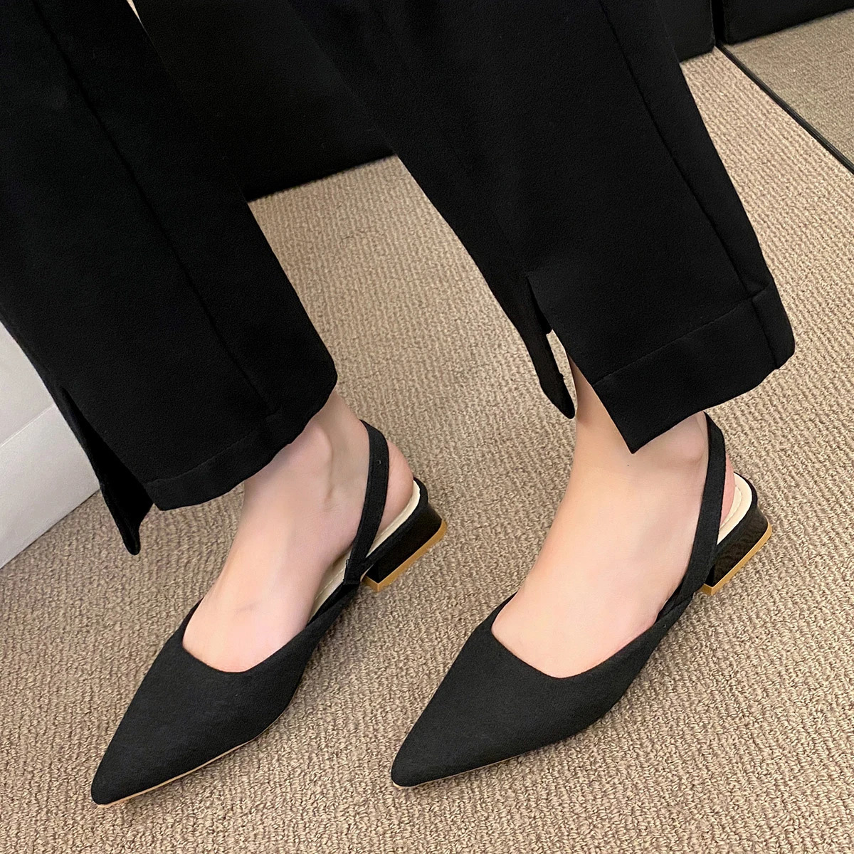 Summer womens sexy retro solid color high heels PU leather shoes Outdoor banquet party corner shoes Fashion sandals Plus size 42 241213