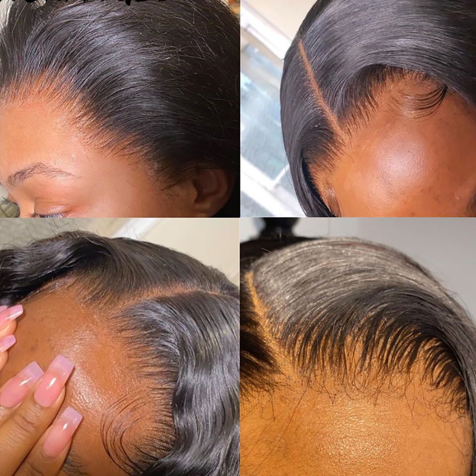 Deep Wave Human Hair Lace Front Wigs 4x4 5x5 13x4 13x6 Tranparent Lace Wig For Black Women Pre Plucked with Baby Hair