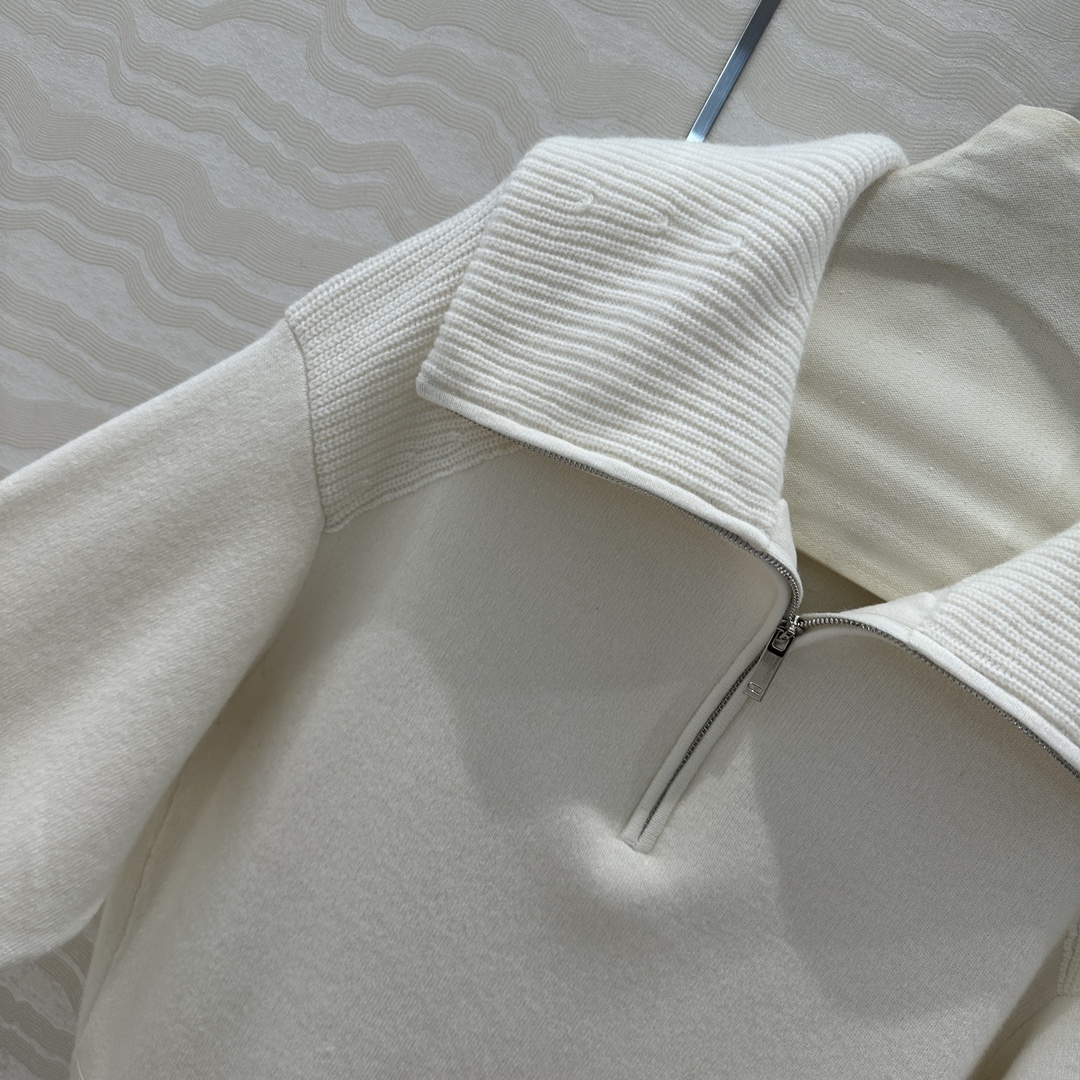 GTX3 luxury hidden link 5A masrter quality Versatile Feminine Layering Piece: Lightweight Mixed Fabric Pullover Jacket Suitable for Multiple Outfits