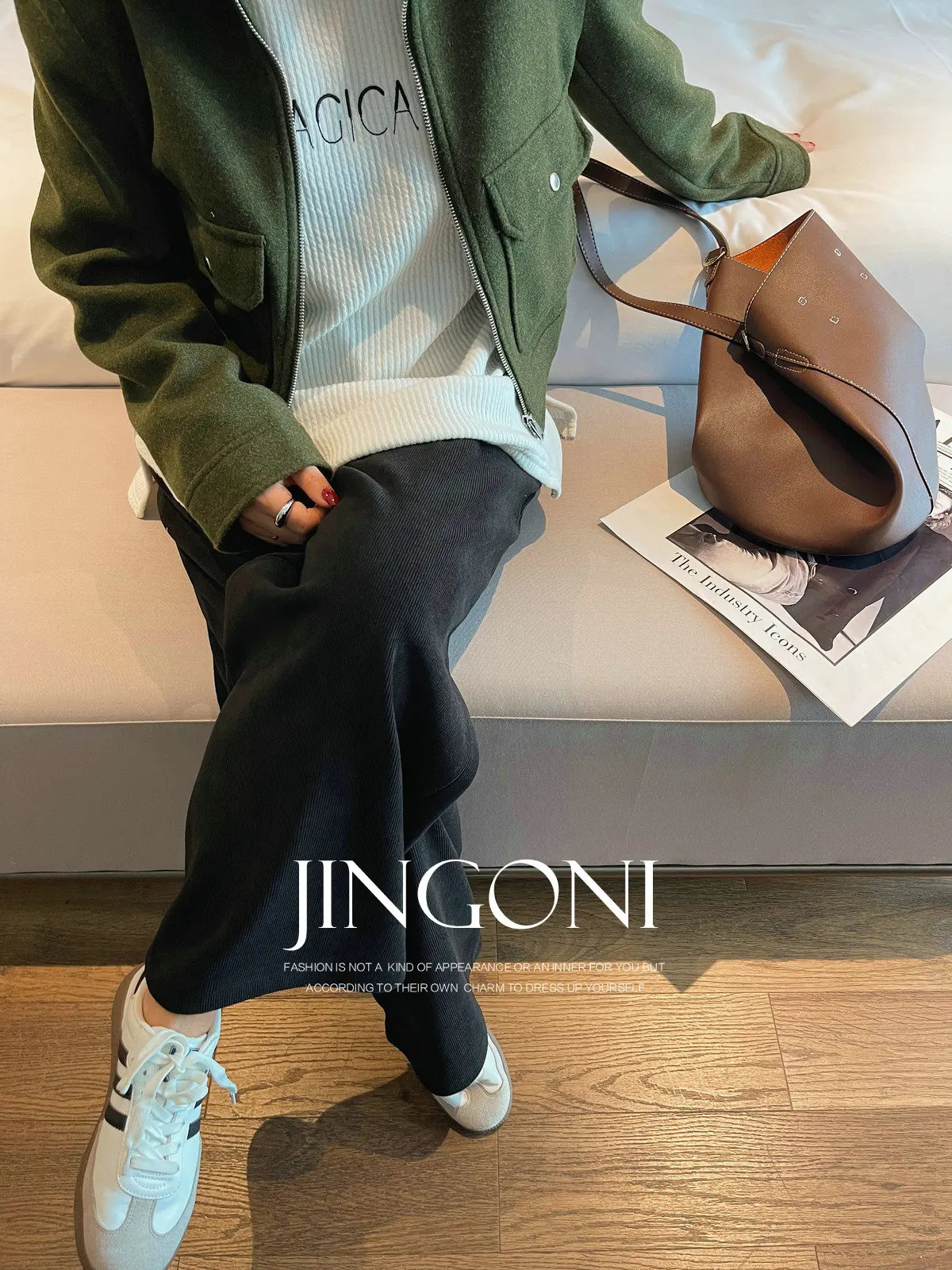 Corduroy Product Y2k Womens Autumn Korean Fashion Retro Elegant Pants Wide Legs High Waist 241214