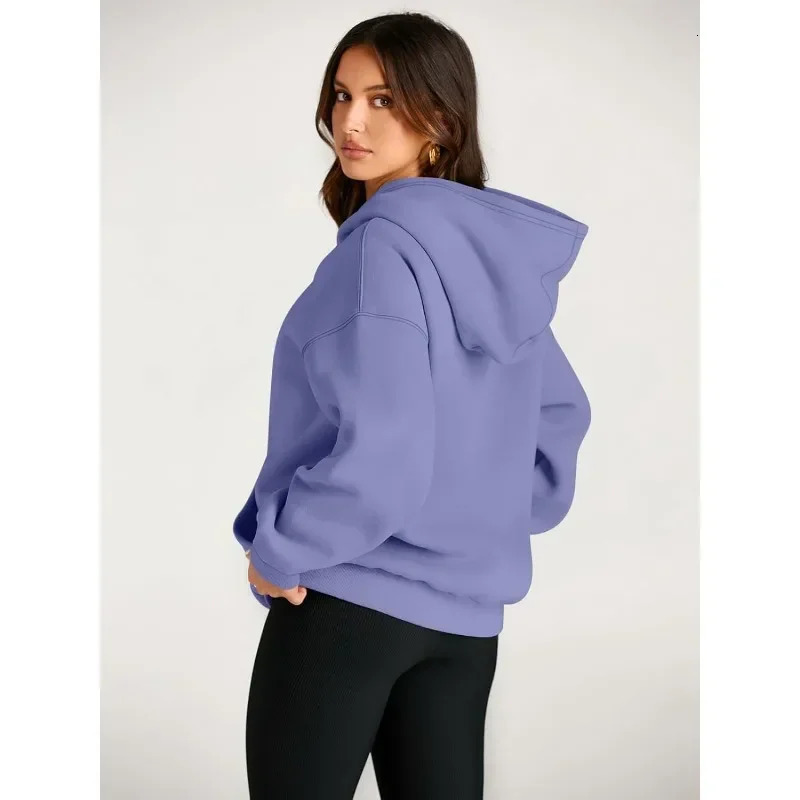 Trendy Queen Womens Oversized Hoodies Fleece Sweatshirts Long Sleeve Sweaters Pullover Fall Outfits with Pocket 241216