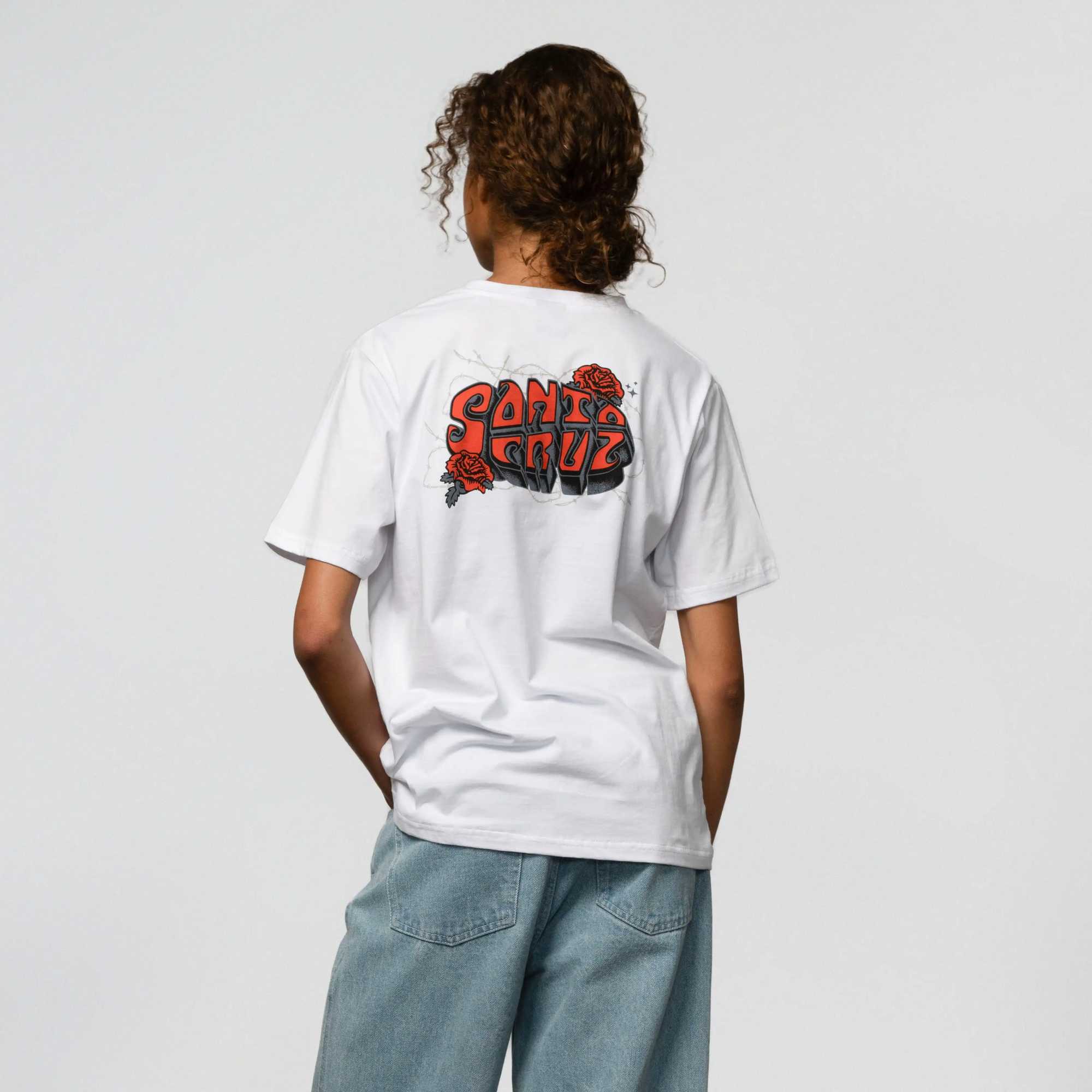 Casual Cotton Santas Mens T-Shirt Loose Sports Cruz Women Short Sleeve Skateboard Tiger Print Street Trend Hip Hop Harajuku Tee W241216