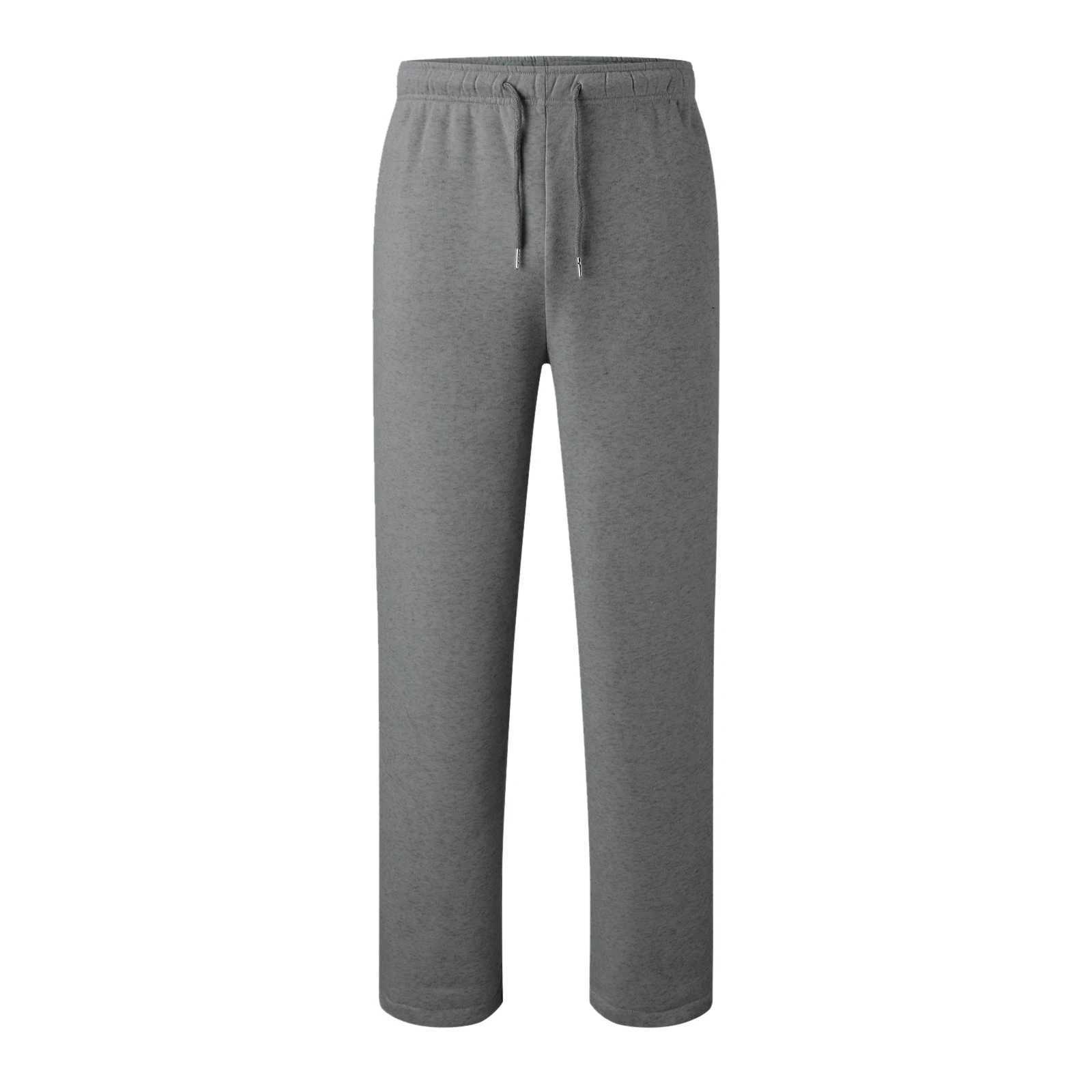 Baggy Sweatpants For Men 2024 Elastic Waist Drawstring Grey Pants Sport Casual Trousers With Pockets Gym Fitness Joggy Plus Size X2503191