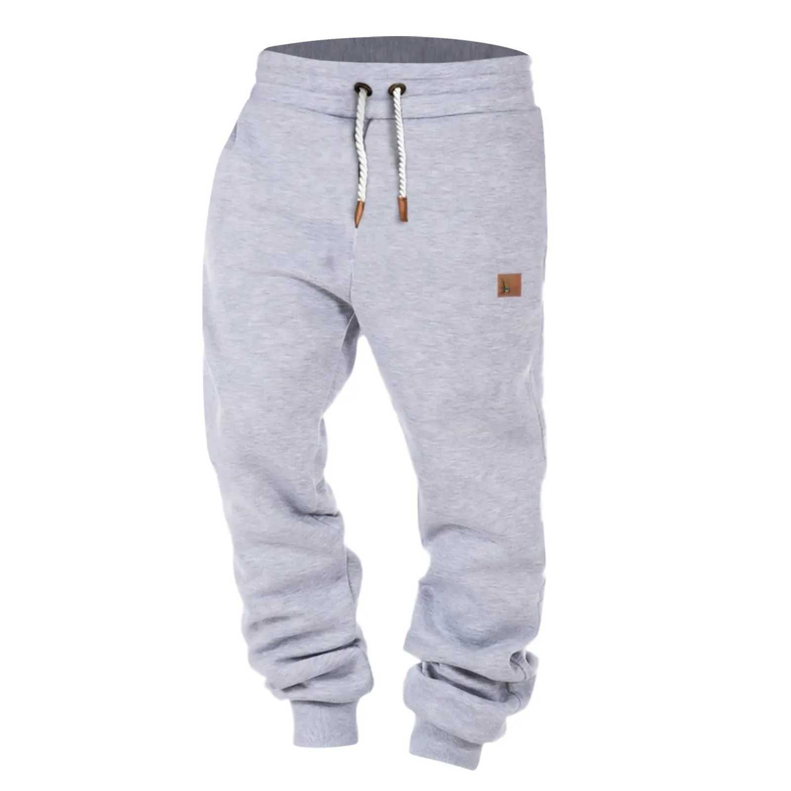Mens Outdoor Jogger Fitness Running Basketball Training Trouser Plus Size Loose Casual Pants Drawstring Baggy Sweatpants Black X250319