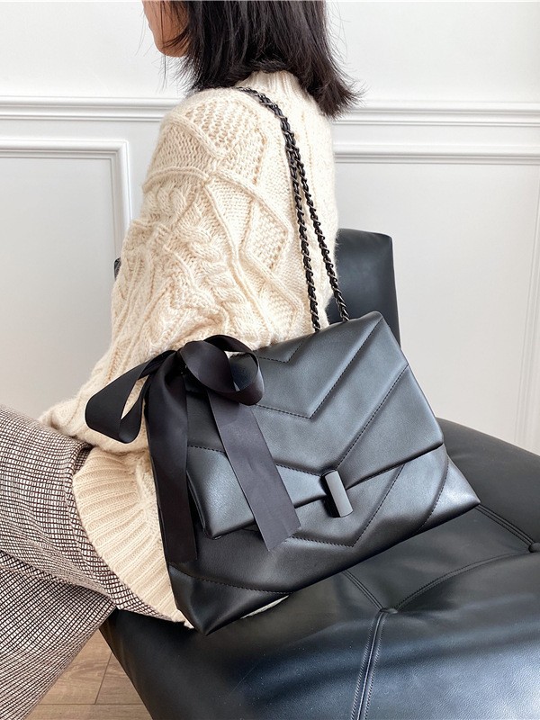 designer Women Shoulder Tote Large-capacity New Fashion Trendy Fashionable Chain Bag Triple Black White Red Free shipping