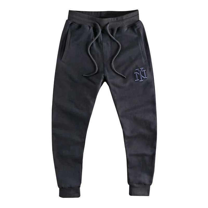 Autumn American Retro Letter Embroidered Sweatpants Mens Fashion Loose Elastic Waist Drawstring Sports Casual Ankle-tied Pants X2503191