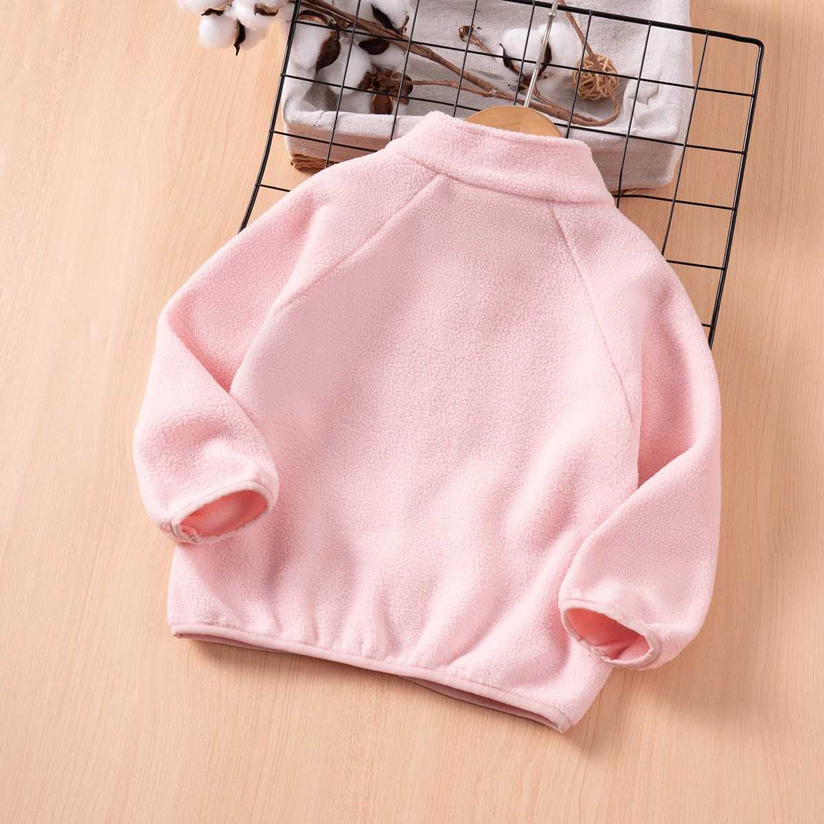 2024 Infant Toddler Zip Jacket Autumn Fashion Childrens Clothing Casual Boys and Girls Long-sleeved Cardigan Thickened and WarmXJ241214