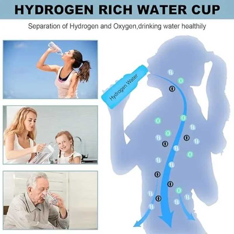 water bottle Hydrogen Water Generator Alkaline Maker Rechargeable Portable Water Ionizer Bottle Super Antioxidan Hydrogen-Rich Water Cup S2412161