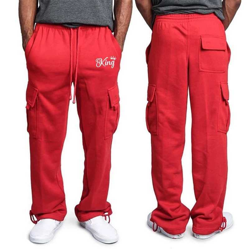 Men Cargo Pants New Fashion Men Jogger Pants Men Fitness Bodybuilding Gyms Multi-pocket Sweatpants for Seasons X2503191