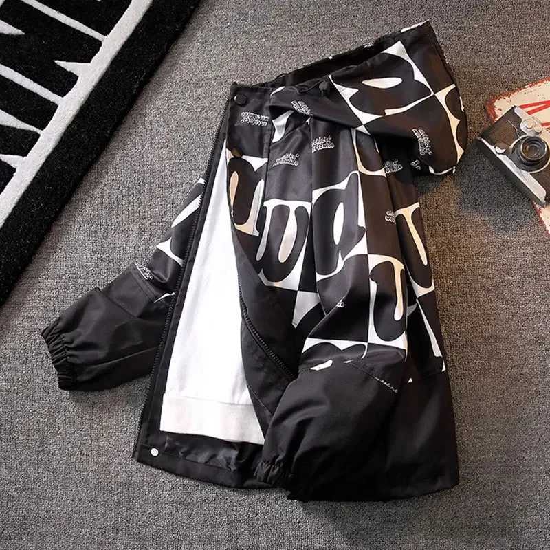 Boys Coat Jacket Cotton Outerwear Windbreak 2024 Perfect Spring Autumn Overcoat High Quali Childrens Warm ClothingXJ241214