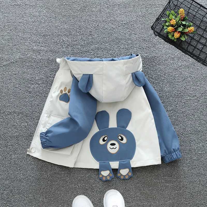 2024 Spring and Autumn boy Childrens Leisure printing Pocket Round neck Zipper Coat Childrens ClothingXJ241214