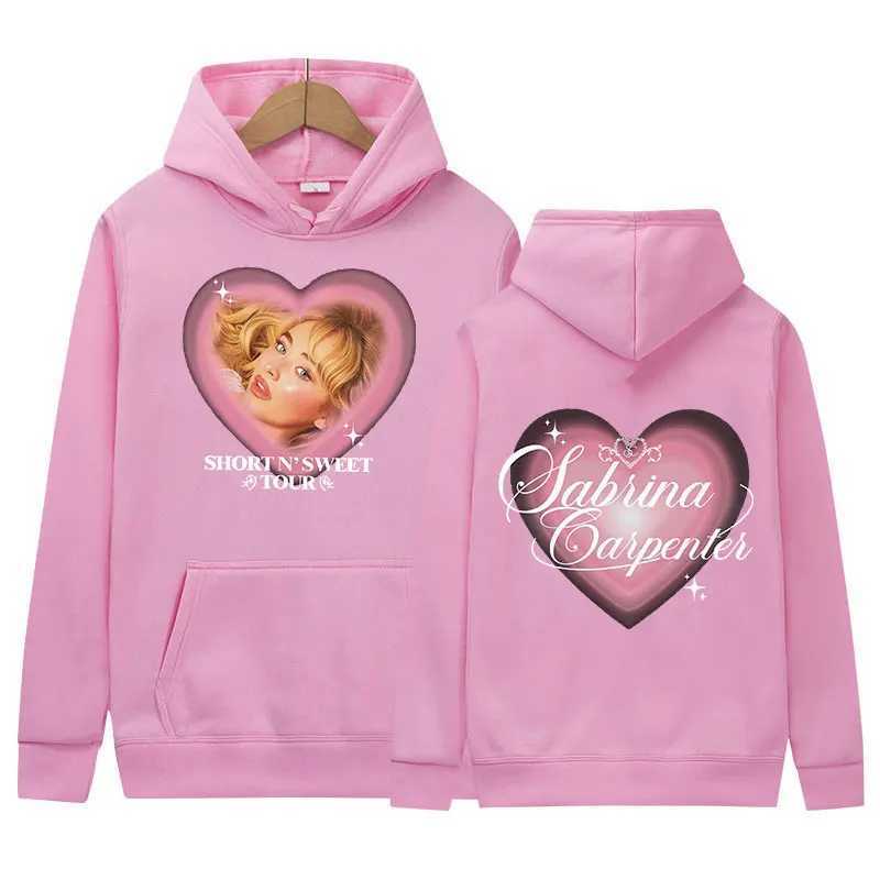 Sabrina Carpenter - ShortN Swt 2024 Tour Hoodie Mens Retro Harajuku Fashion Pullover Oversized Sweatshirt X241216