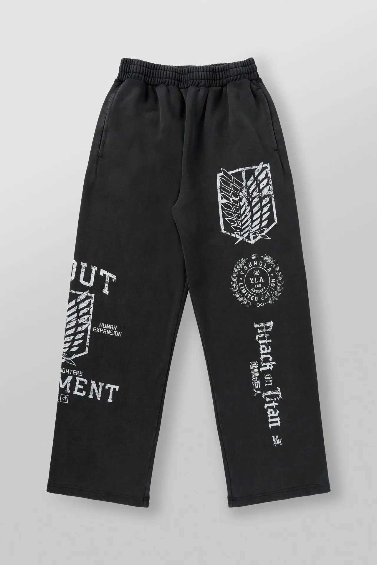 2024 leisure sweatpants gym bodybuilding running training pants cotton terry printed bouquet foot pants X241216