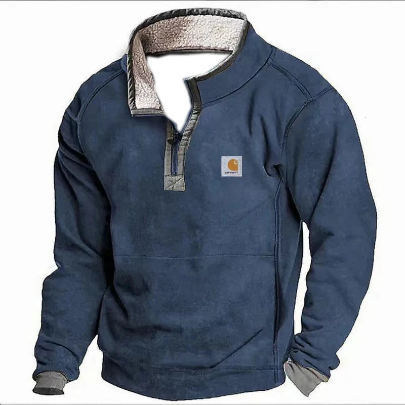 Spring and Autumn Retro Super Large Sports Shirt Mens Hoodie Casual Loose Long Sleeve Zipper Frame Ethnic Pattern Printed T-shirt Top 241210